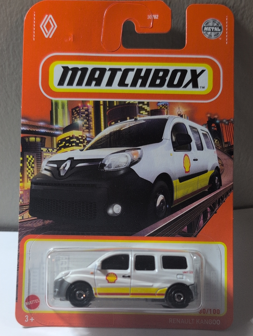 Hot Wheels Renault Kangoo Shell Gas Van Yellow HW Mattel NEW Ships Secure In Box